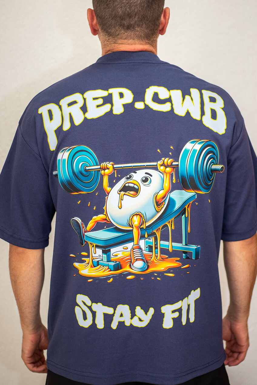 Camiseta Oversized Ovo - Azul Marinho