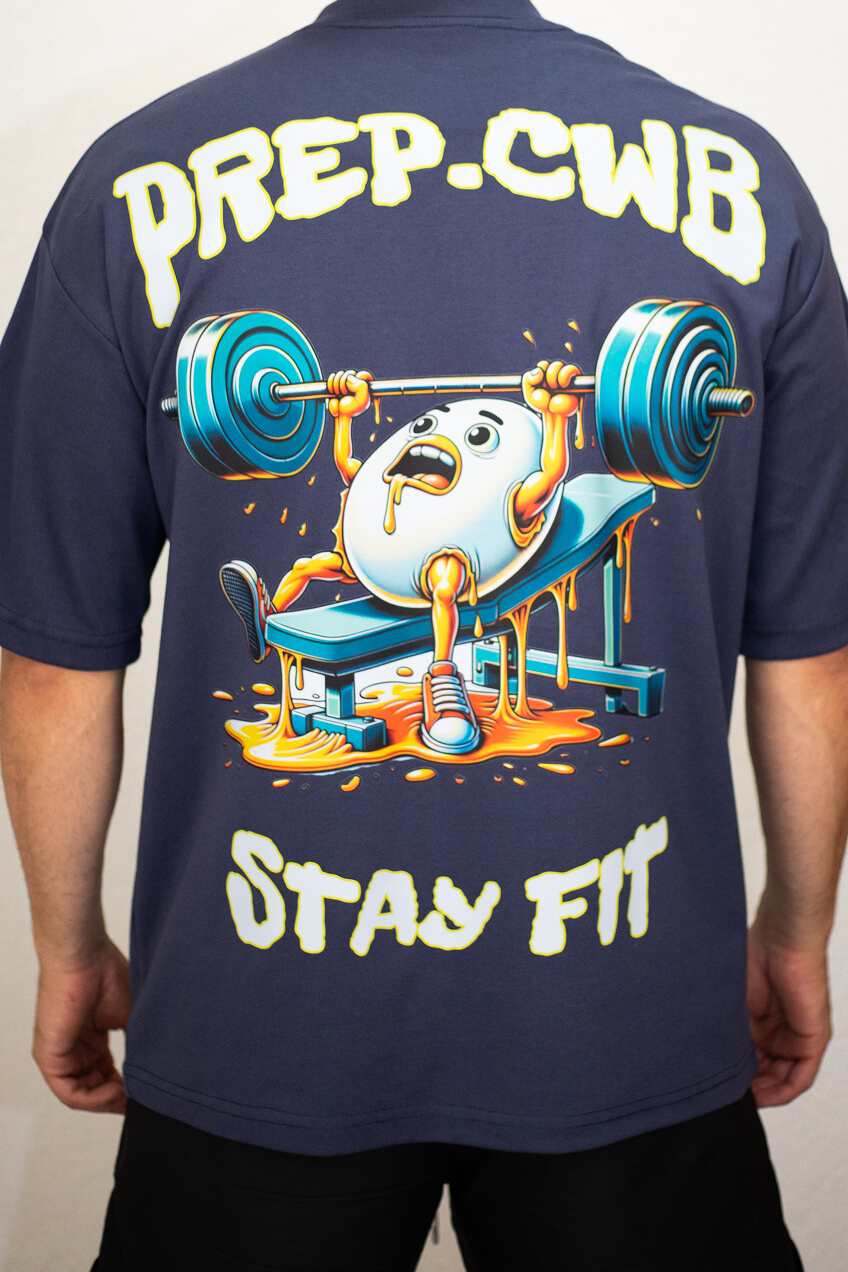 Camiseta Oversized Ovo - Azul Marinho