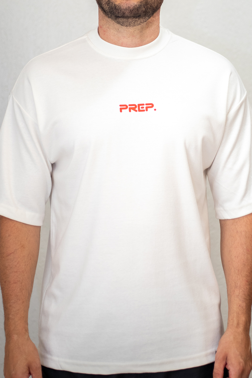 Camiseta Oversized Pizza - Off-white