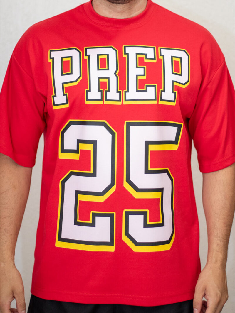 Camiseta Oversized PREP 25 - Vermelho