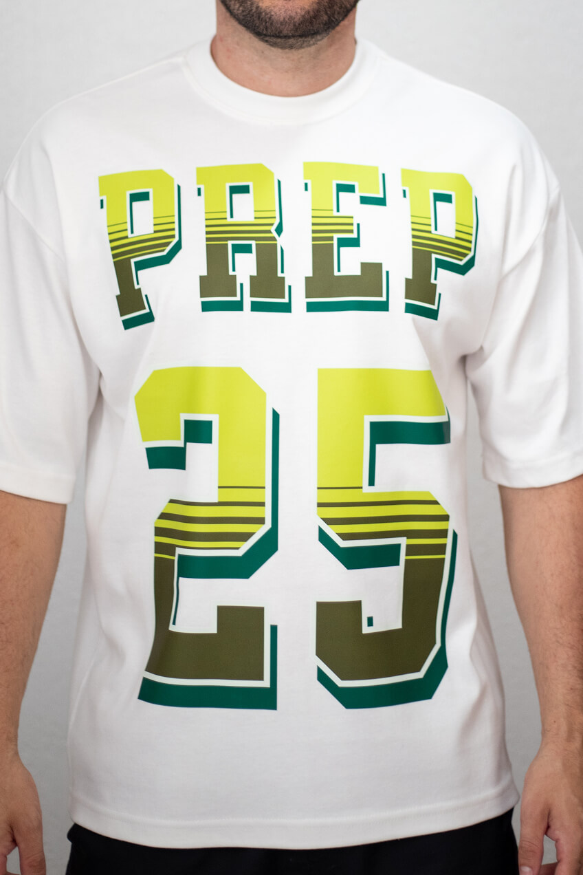 Camiseta Oversized PREP 25 - Off-white